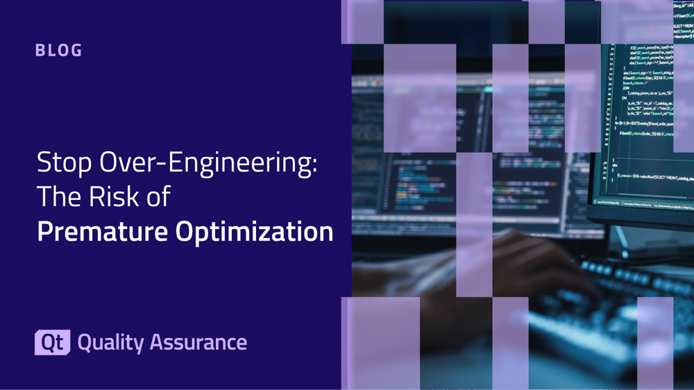 Blog on premature optimization and how it relates to architecture design in software engineering